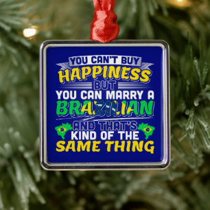 Marry a Brazilian - Brazil Happiness Metal Tree Decoration