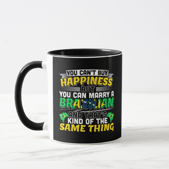 Marry a Brazilian - Brazil Happiness Mug (Left)