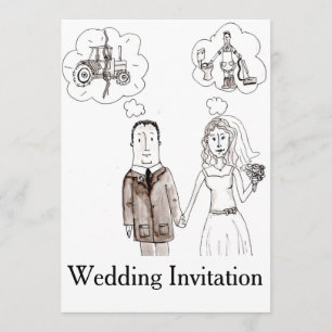 Marry A Farmer Wedding Invitation