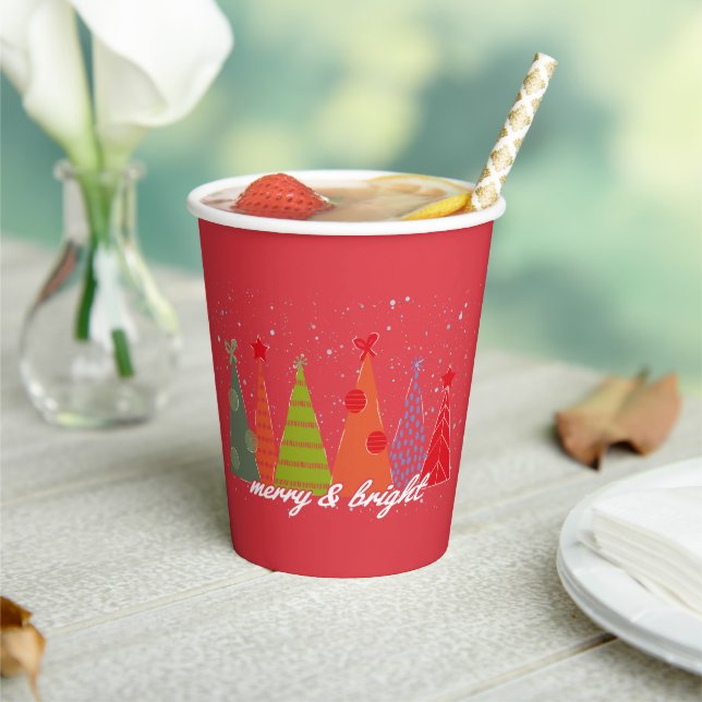 Marry and Bright Christmas Paper Cups (Insitu)
