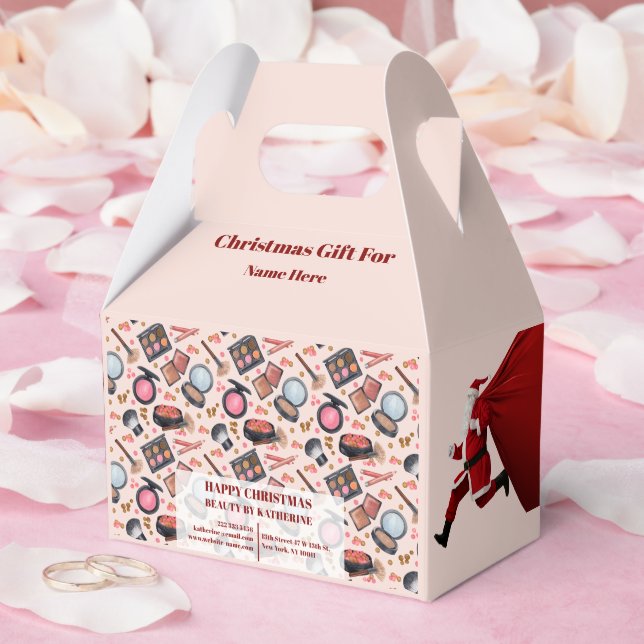 Marry Christmas Beauty Saloon Gift Bag Favour Box (Wedding)