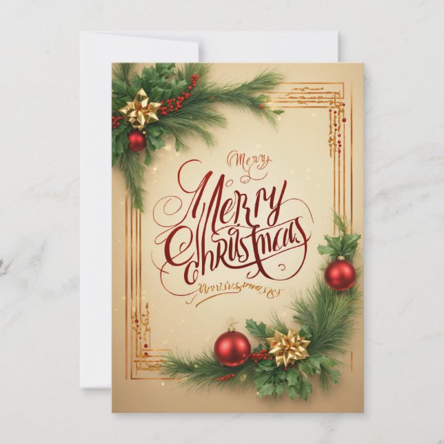Marry Christmas Greeting Cards  (Front)
