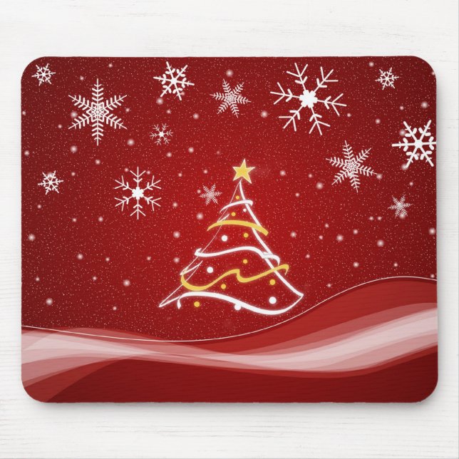 Marry Christmas Mouse Mat (Front)