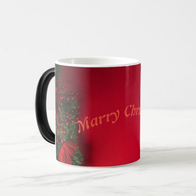 MARRY CHRISTMAS WHITE Colour COFFEE MUGS (Front Left)