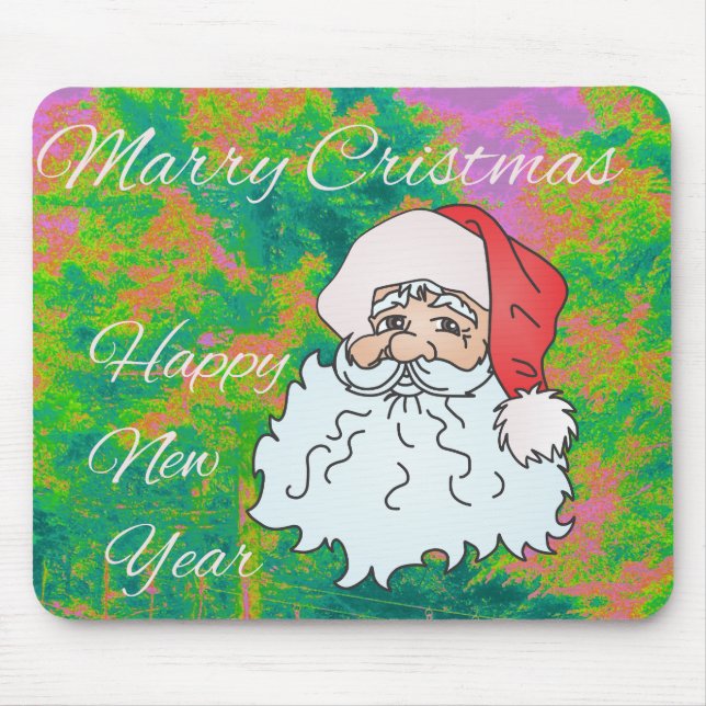 marry christmast mouse mat (Front)