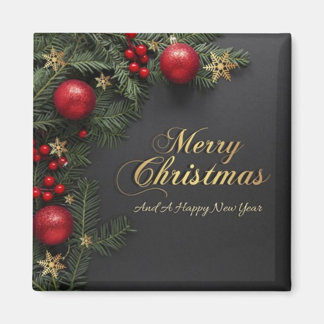 marry christmats megnet magnet (Front)