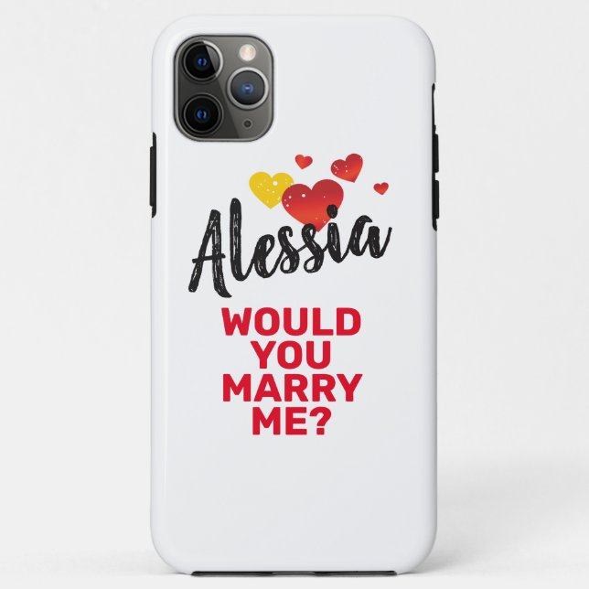 Marry Me Case-Mate iPhone Case (Back)