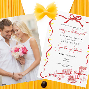 Marry Me Chicken Pasta R Wedding Rehearsal Dinner  Invitation