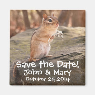 Marry me chipmunk Save the Date! Magnet