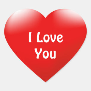 Marry Me Love You Red Heart Proposal Sticker