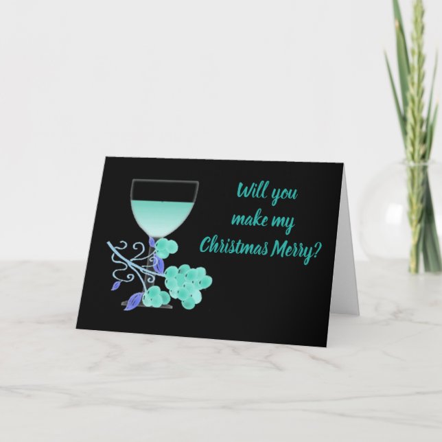 ****MARRY ME**** MAKE CHRISTMAS ***MERRY*** CARD (Front)