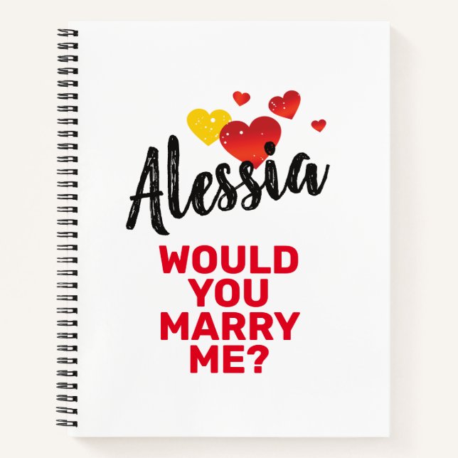 Marry Me Notebook (Front)