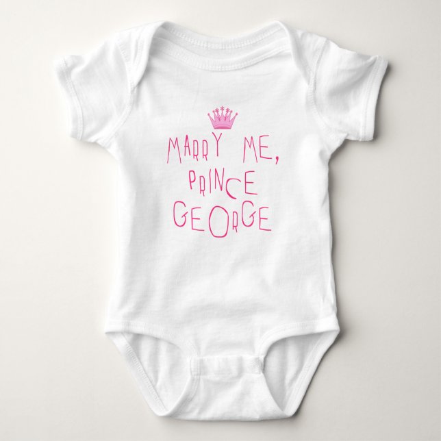 Marry Me Prince George Baby Bodysuit (Front)