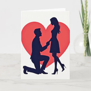 Marry Me Proposal Love Card