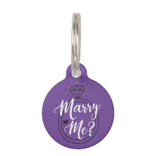 Marry Me Proposal Pet Tag