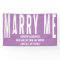 Marry Me Proposal Sun Moon Stars Lavender Banner