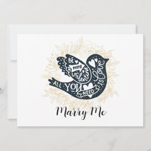 Marry Me Proposal Valentines Day  Holiday Card