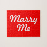 Marry Me puzzle -- choose any colour background<br><div class="desc">Looking for cute ways to propose? Or romantic ways to propose? This playful but intimate tactic takes the (wedding!) cake. We've designed it in Valentine red, but you can change the background colour to anything you'd like just be clicking "customise it, " "edit, " and "background" to pull up a...</div>