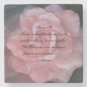 marry me wedding coaster