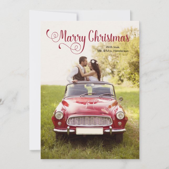 Marry Newlywed Christmas Card (Front)