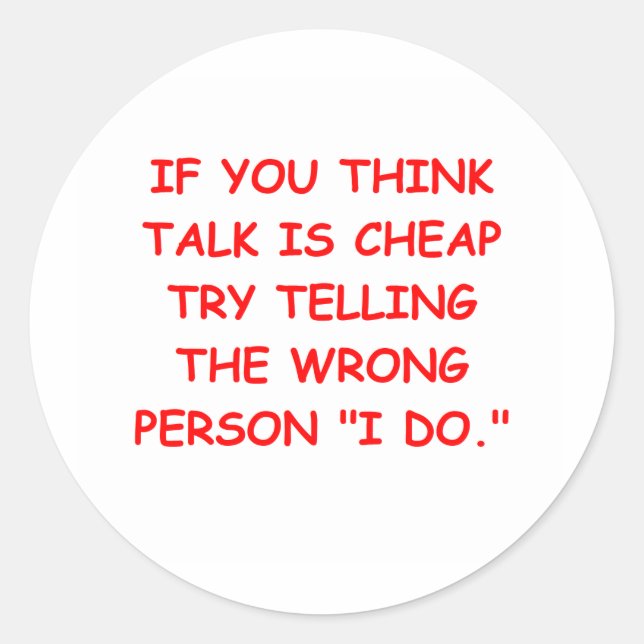 MARRY.png Classic Round Sticker (Front)