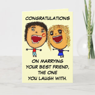Marrying Your Best Friend Cartoon Card