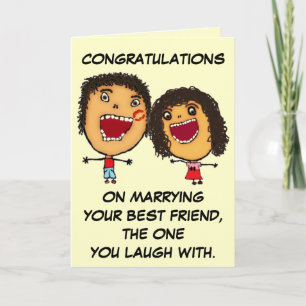 Marrying Your Best Friend Congratulations Card