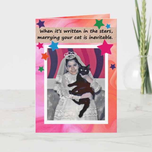 Marrying Your Cat Card (Front)