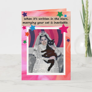 Marrying Your Cat Card