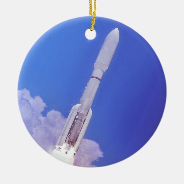 Mars 2020 Perseverance Launch Ceramic Tree Decoration (Front)