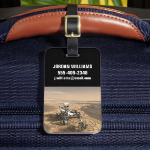 Mars 2020 Rover On The Surface Of Mars. Luggage Tag
