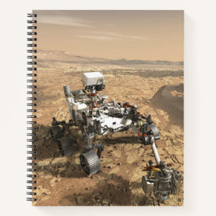Mars 2020 Rover On The Surface Of Mars. Notebook