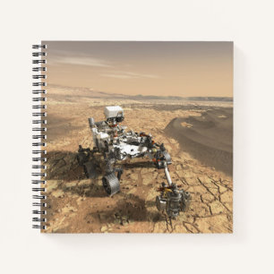 Mars 2020 Rover On The Surface Of Mars. Notebook