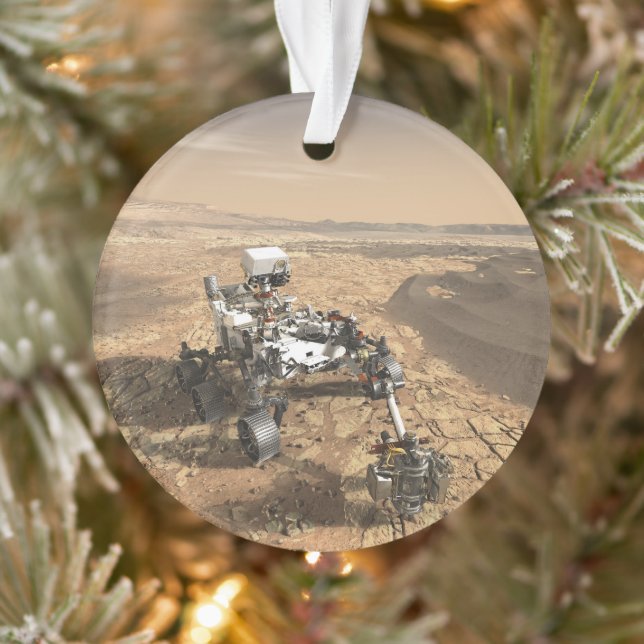 Mars 2020 Rover On The Surface Of Mars. Ornament (Tree)