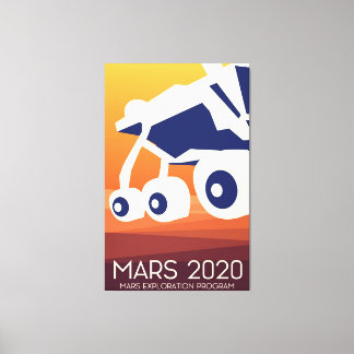 Mars 2020 Rover Space Art Canvas Print