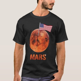 Mars 2021 Mars Landing US Flag T-Shirt
