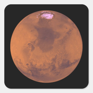 Mars 2 square sticker