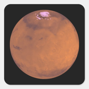 Mars 5 square sticker