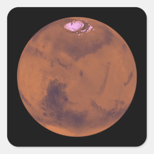Mars 6 square sticker