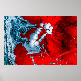 Mars abstract poster