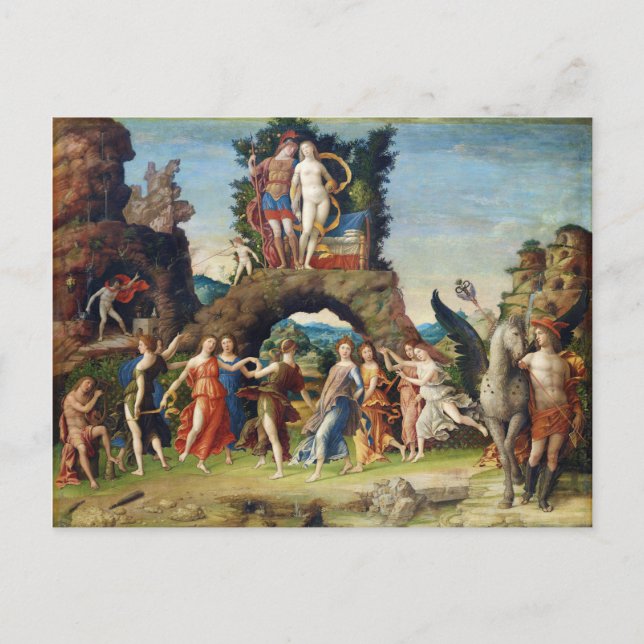 Mars and Venus La Parnasse by Andrea Mantegna Postcard (Front)