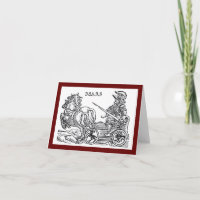 Mars Ares God of War Greco Roman Chariot Cartoon
