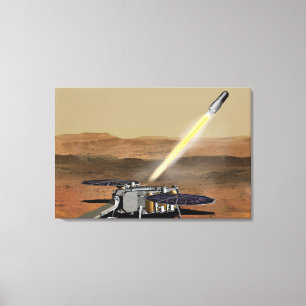 Mars Ascent Vehicle Launched From Mars. Canvas Print