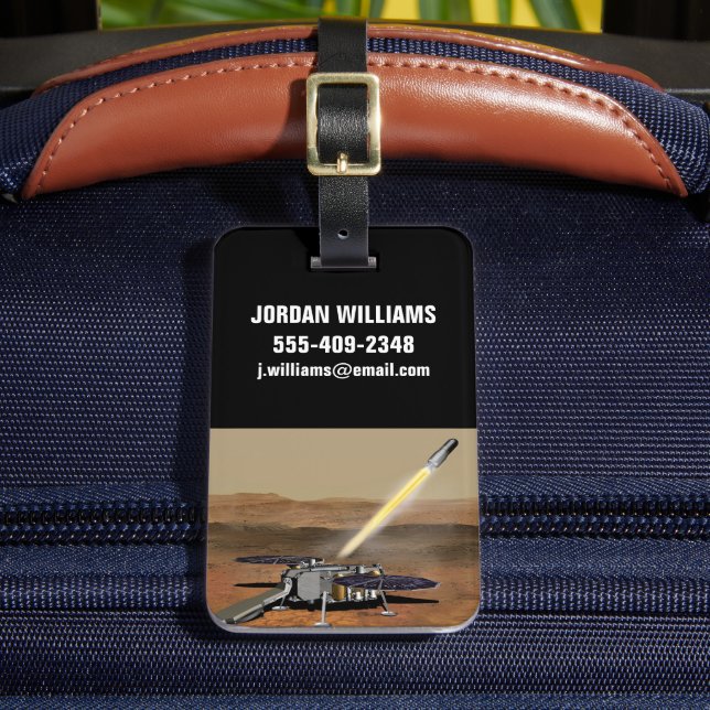 Mars Ascent Vehicle Launched From Mars. Luggage Tag (Front Insitu 2)