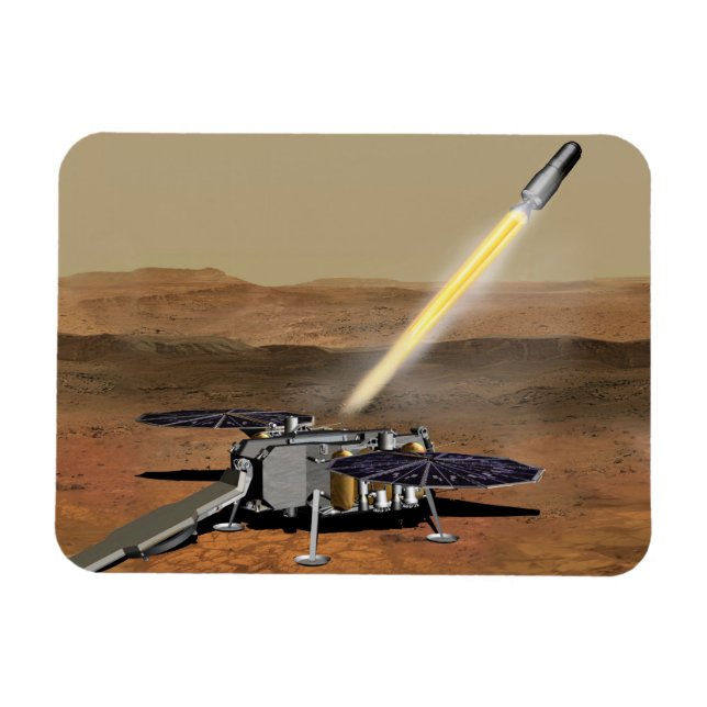 Mars Ascent Vehicle Launched From Mars. Magnet (Horizontal)