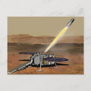 Mars Ascent Vehicle Launched From Mars. Postcard