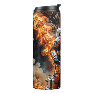 Mars Astronaut Biker Thermal Tumbler