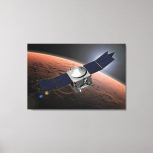 Mars Atmosphere And Volatile Evolution Mission. Canvas Print