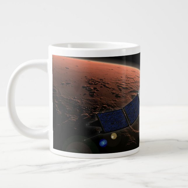 Mars Atmosphere And Volatile Evolution Mission. Large Coffee Mug (Left)