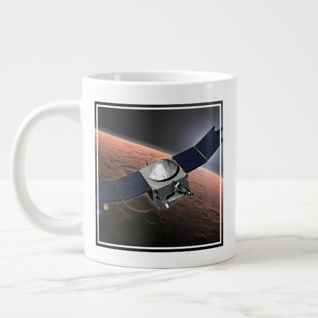 Mars Atmosphere And Volatile Evolution Mission. Large Coffee Mug (Left)